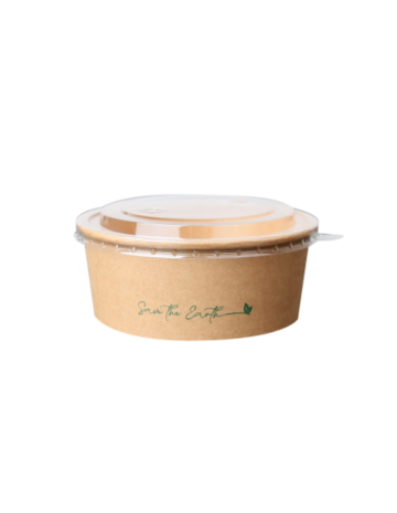 Ensaladera kraft con tapa 750ml (200Uds)