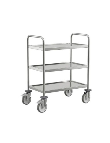 Carro servicio 3 niveles inox 101,5x98x58cm - Pujadas