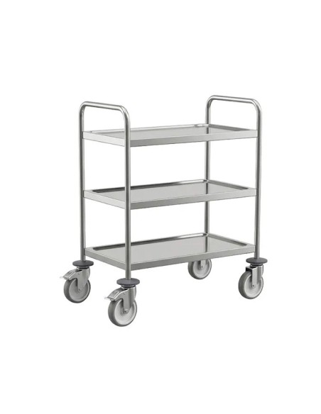 Carro servicio 3 niveles inox 101,5x98x58cm - Pujadas