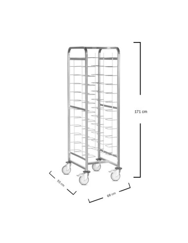Carro Self-Service 12 Guías 66x55x171cm - Pujadas