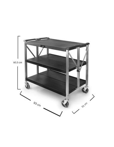 Carro de Servicio Plegable 93 x 51 x 93,5cm - Lacor