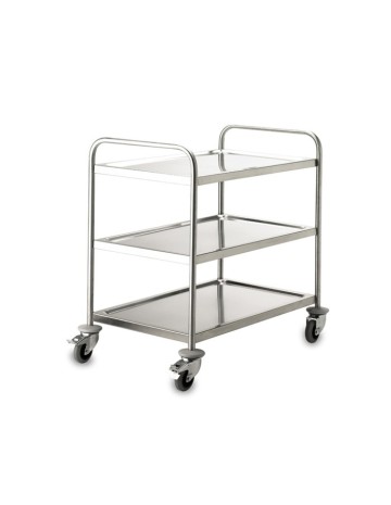 Carro de Servicio 3 Niveles Inox 82x64,5x94,5cm - Lacor