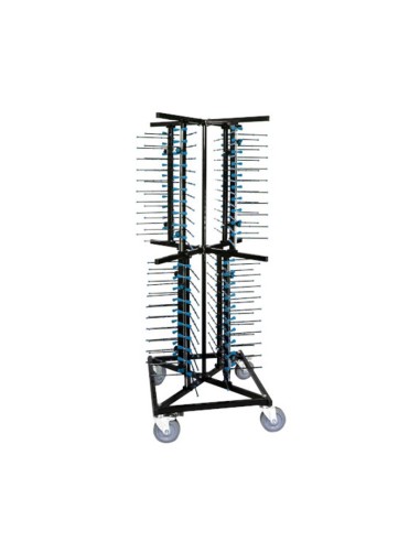 Carro Portaplatos Black 58x58x174,5 cm - Lacor