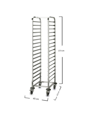 Carro Portabandejas 45x63x173cm - Lacor 2