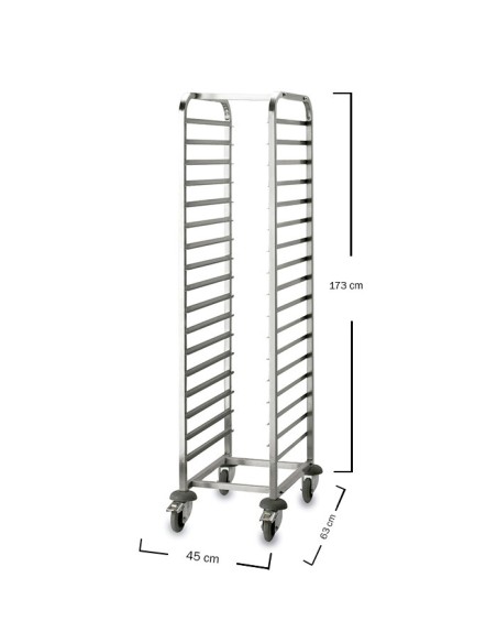 Carro Portabandejas 45x63x173cm - Lacor