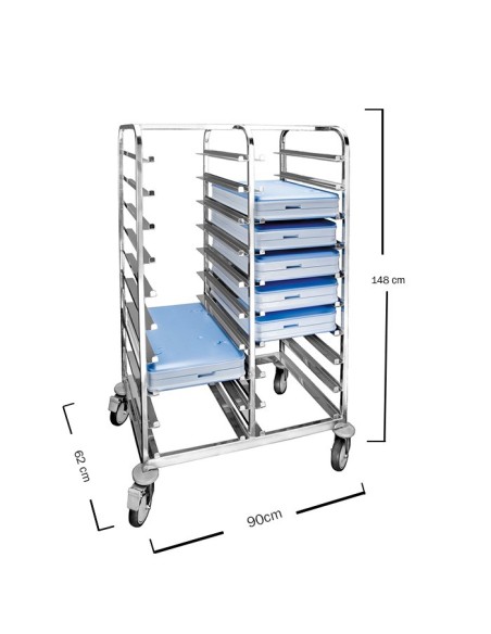 Carro Portabandejas 90x62x148cm - Lacor