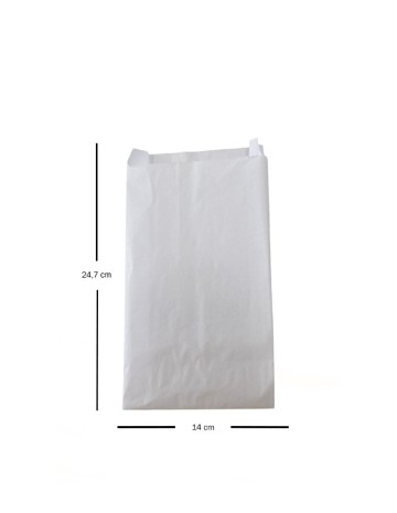 Bolsa de Papel Blanca Ecológica | Reciclable y Reutilizable 2