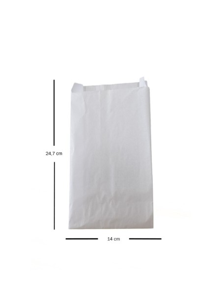 Bolsa de Papel Blanca Ecológica | Reciclable y Reutilizable