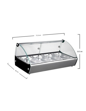 Vitrina Térmica con Cubetas 77,5x42x33,5cm - Lacor 2