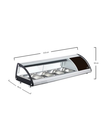 Vitrina Refrigerada con Cubetas 113 x 45 x 33cm - Lacor 2