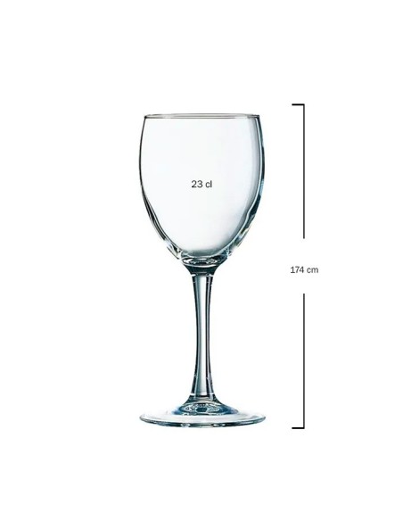 Copa de agua 23cl "PRINCESA"de ADI (6uds)