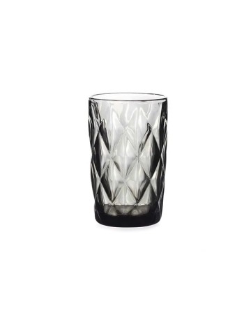 Vaso Alto Vidrio Relieve VINTAGE Gris 35cl - Muñoz Bosch