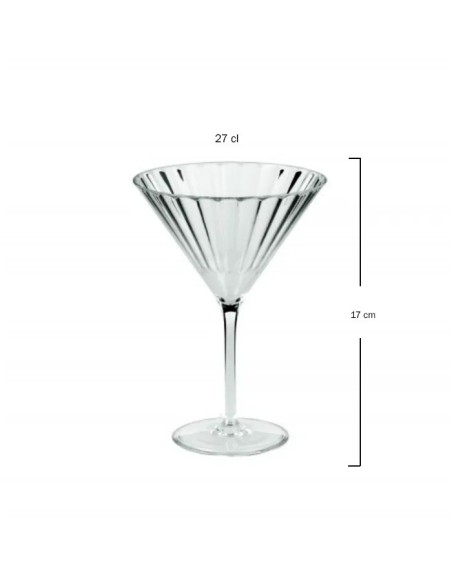 Copa de Cóctel Kala Transparente 27cl (12 Uds)