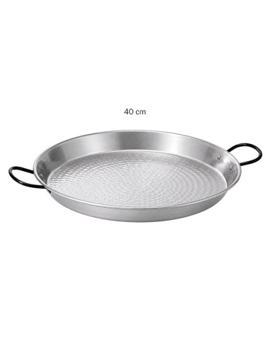 Paellera Acero Pulido