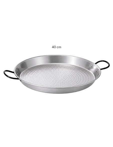Paellera Acero Pulido