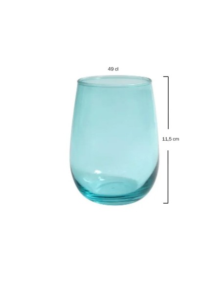 Vaso azul 49cl DUCALE Soler Hispania (6uds)