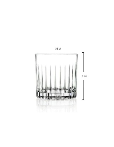 Vaso bajo 36cl "TIMELESS" HOSTELJIEL (6uds)