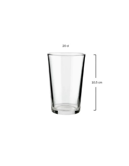 Vaso caña lisa 20cl de Vicrila (24uds)
