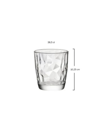 Vaso cristal 38,5cl DIAMOND de Vajilla LLorca (6uds) 2