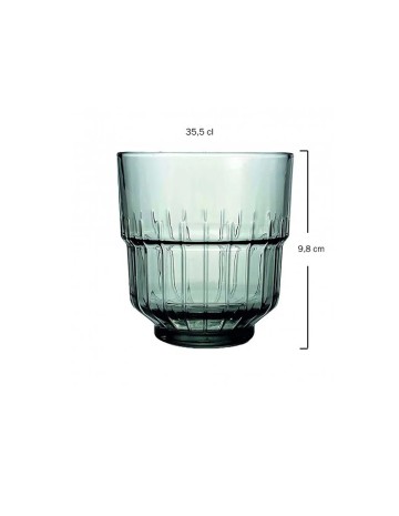 Vaso Gris 35,5cl DOF LINQ Soler Hispania (12Uds) 2