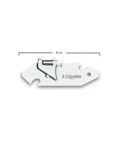 Abrelatas explorador 8cm de 3 Claveles