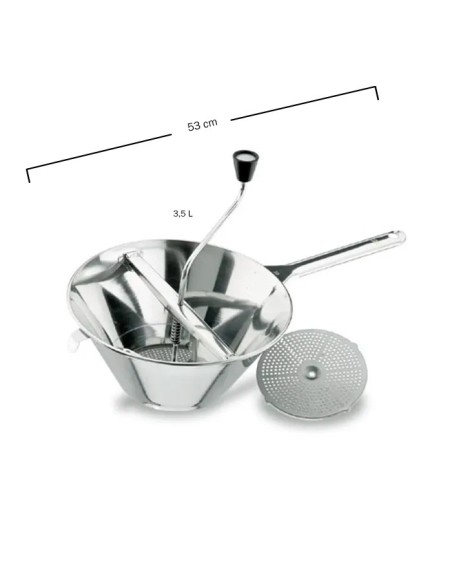 Pasapuré 2 Discos con Mango Ø30cm 3,5L - Lacor
