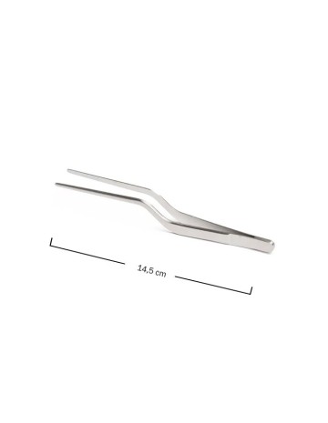 Pinza Chef curva inox 14,5cm 2