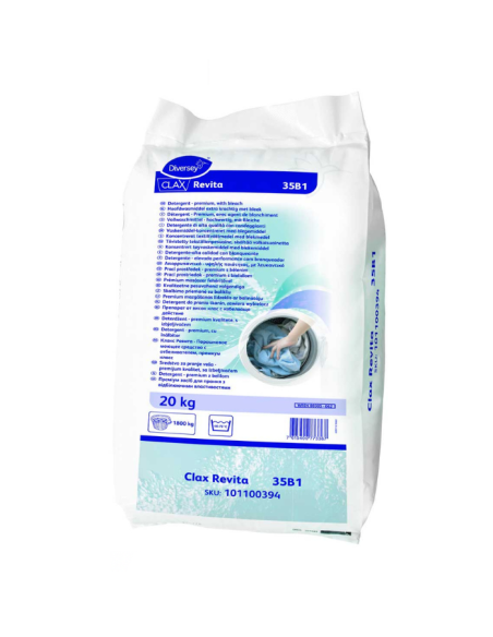 Detergente en Polvo Lavandería Clax Revita 35B1 20kg - Diversey