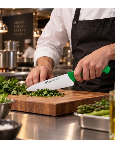 Cuchillo cocinero 20cm verde de Arcos
