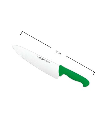 Cuchillo cocinero 25cm verde de Arcos 2