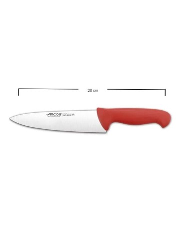 Cuchillo cocinero Arcos rojo 20cm 2
