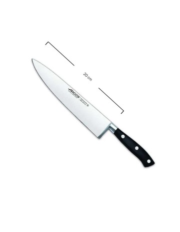 Cuchillo cocinero negro 20cm Riviera de Arcos 2