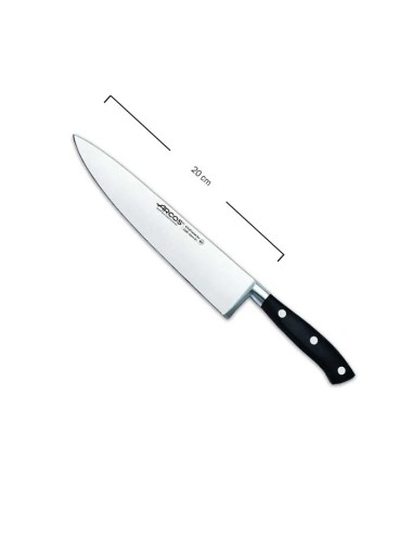 Cuchillo cocinero negro 20cm Riviera de Arcos