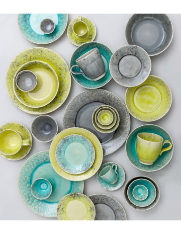 Plato llano gris Ø27,9cm "MADEIRA" (6uds) 2