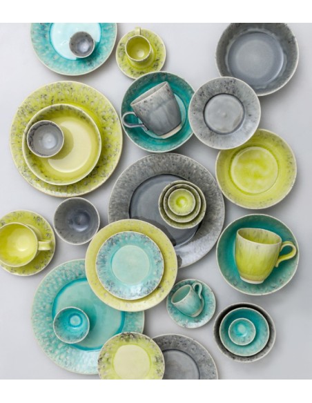 Plato llano gris Ø27,9cm "MADEIRA" (6uds)