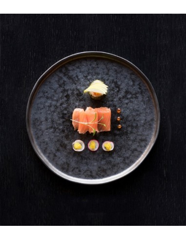 Plato llano metal Ø21cm "LAGOA" (6uds)