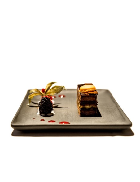 Plato cuadrado 30cm "SENSITIVE" (6uds)