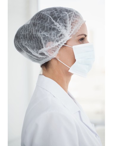 Recogepelos plegado de polipropileno blanco (100uds)