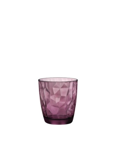 Vaso morado 38,5cl "DIAMOND" (6uds)