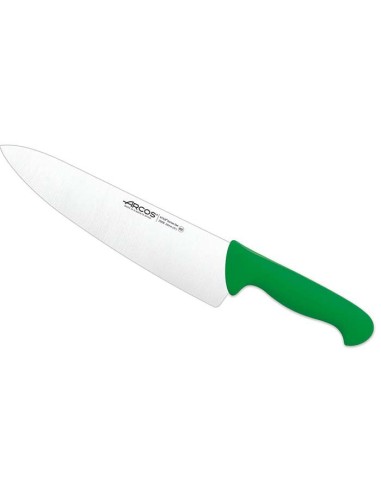 Cuchillo cocinero 25cm verde (1ud)