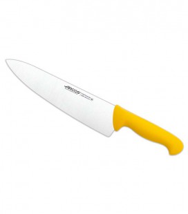 Cuchillo carnicero 25cm amarillo (6ud)
