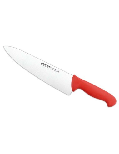Cuchillo cocinero 25cm rojo (6ud)