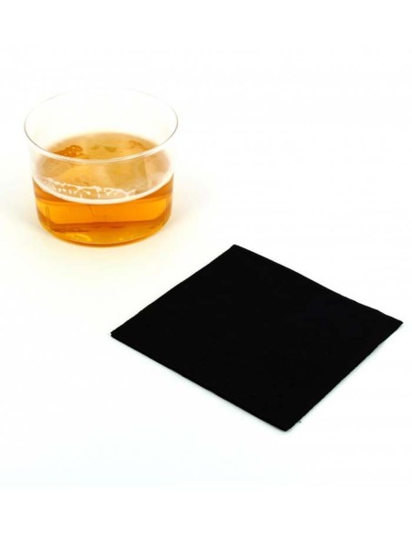 Servilleta 100% Pasta 2C 20x20 negra (6000Uds)
