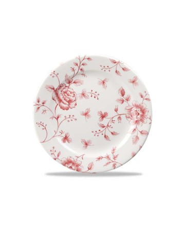 Plato chintz 17cm "Vintage Prints Cranberry rose" (6uds)
