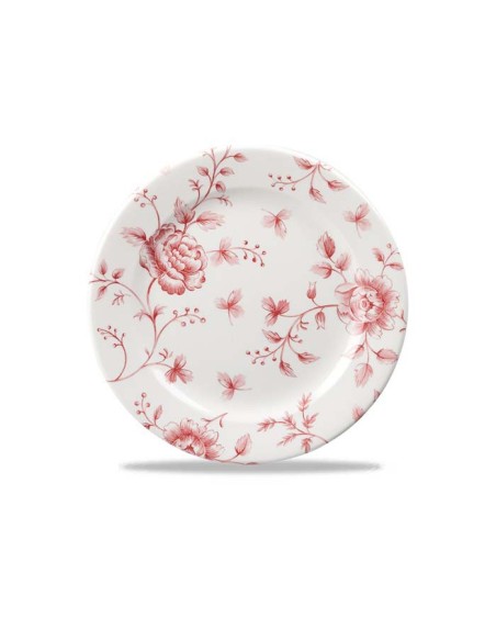 Plato chintz 17cm "Vintage Prints Cranberry rose" (6uds)