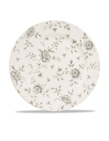 Plato chintz 27,6cm "Vintage Prints Grey Rose" (6uds)