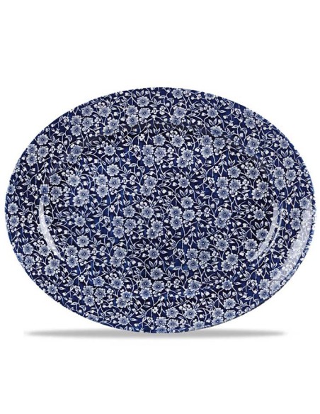 Plato oval calico 36,5x29,3cm "Vintage Prints Willow Victorian" (6uds)