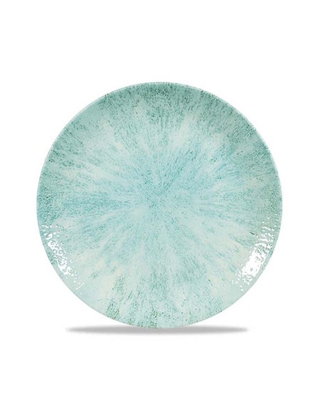 Plato coupé 21,7cm "VINTAGE PRINTS AQUAMARINE" (12uds)
