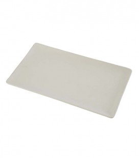 Bandeja rectangular blanco 19,5x33,5cm "SENSITIVE" (6uds)