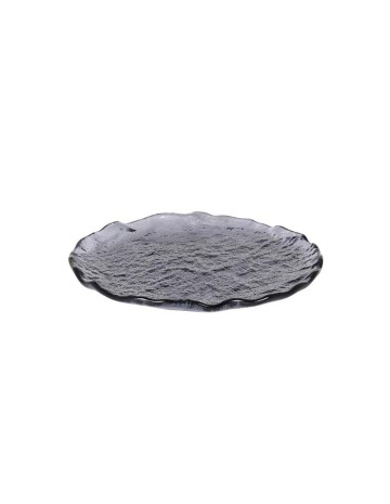 Plato de postre negro Ø20,1,5cm "MURANO"" (6uds)